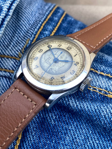 1942 RARE S:t Christopher Omega with G.Freres ”bonklip”