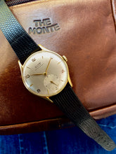 Load image into Gallery viewer, 1949/50 Tissot Antimagnetique in solid 18k gold *SERVICED*
