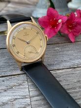 Load image into Gallery viewer, 1947 Omega &quot;J.P. Brandt&quot; in a solid 14k gold case