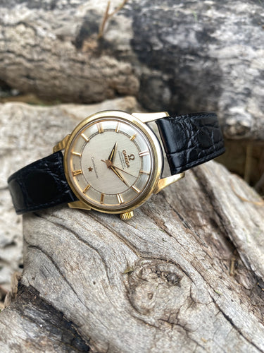 1960 Rare Omega Chronometer Constellation, “rail dial” , ref. 14381 *Serviced*