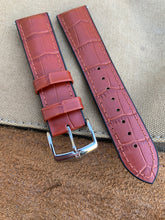 Load image into Gallery viewer, 22mm/20mm HIRSCH &quot;Paul&quot; Italian Calfskin &amp; Natural Rubber