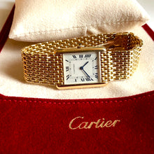 Load image into Gallery viewer, 1990s Cartier Tank Louis with grain de riz-bracelet