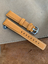 Load image into Gallery viewer, 18mm/16mm HIRSCH &quot;Mariner&quot; Wax-Coated Calfskin Leather