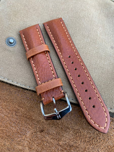 22mm/20mm HIRSCH "Lucca" Tuscan Calfskin Leather