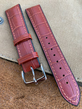 Load image into Gallery viewer, 20mm/18mm HIRSCH &quot;Paul&quot; Italian Calfskin &amp; Natural rubber