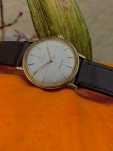 1960's Omega Seamaster with rare linen and crosshair dial