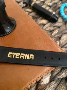 1960 NOS Eterna-Matic with sunburst dial, 34,5 mm case. Ref: 107 VT.